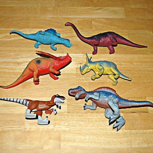 Dinosaurs Lot 6 Animal Prehistoric Figurines Toy Creatures - Picture 5 of 9